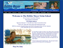 Tablet Screenshot of debbiemeyerswimschool.net